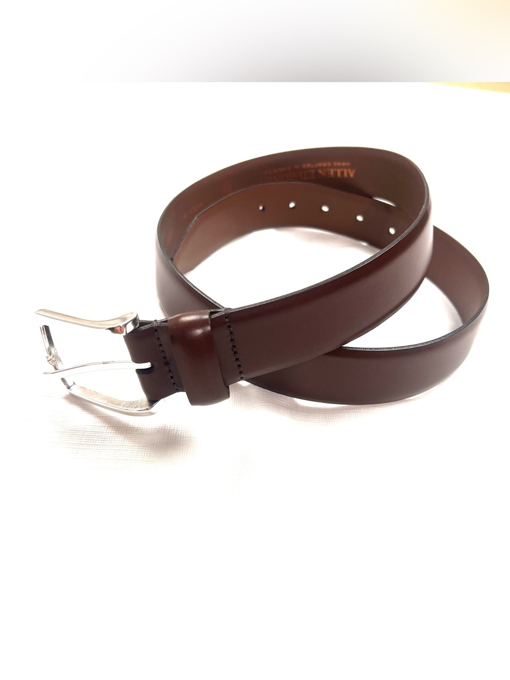 Allen Edmonds Midland Avenue Dress Belt - 19017 - Coffee Brown Leather - 36